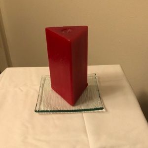 Red Triangle Candle.